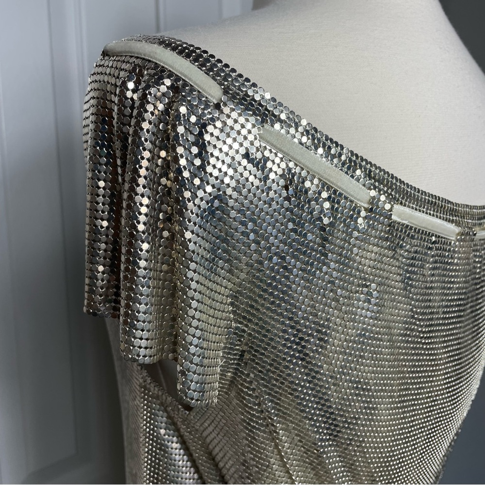 Vintage Paco Rabanne Metallic Silver Chainmail Top - Picture 9 of 17